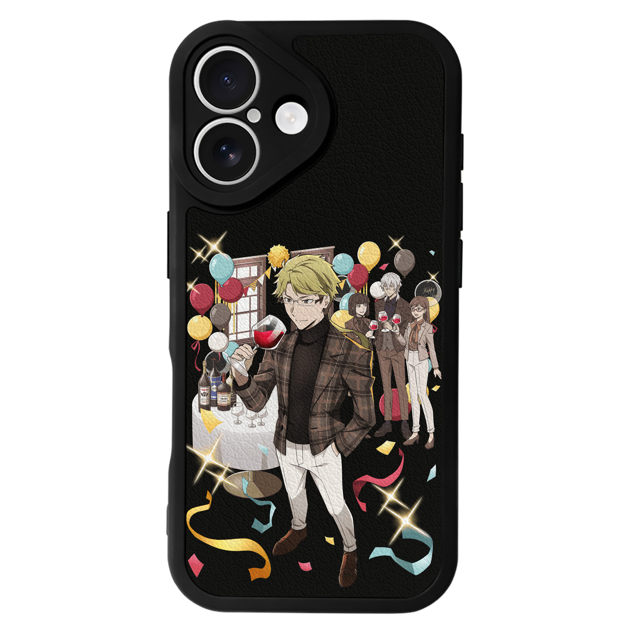 （画像用） 文豪ストレイドッグス Bungo Stray Dogs 【iPhone 16シリーズ対応】シリコンスマホケース（レザー調） 材質：シリコン